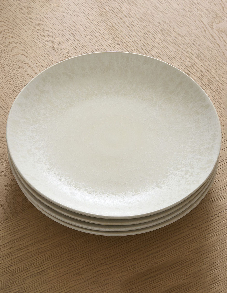 Plato trinche Oyku de gres 4 piezas