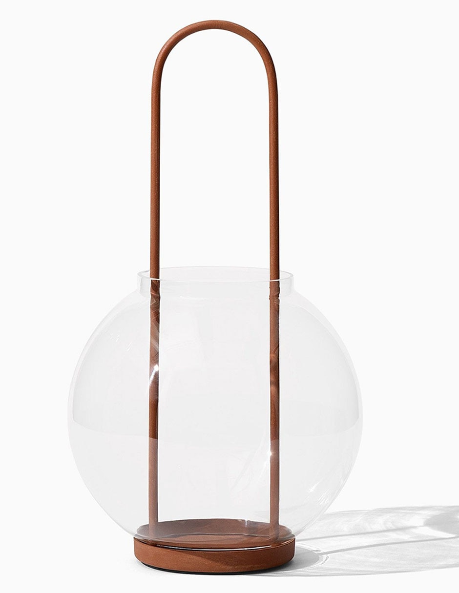 Portavela Metal & Glass