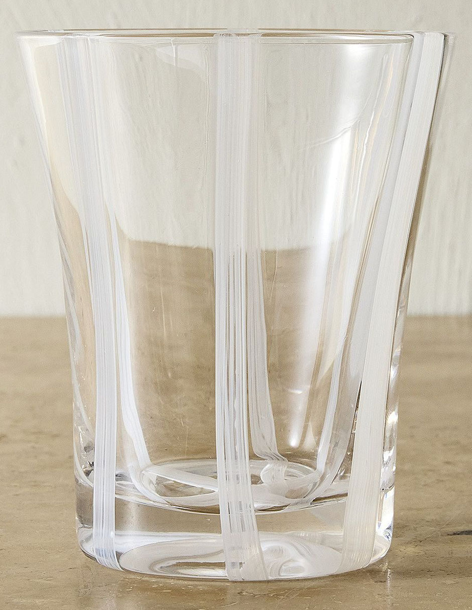 Vaso Doble Pack Caning de cristal