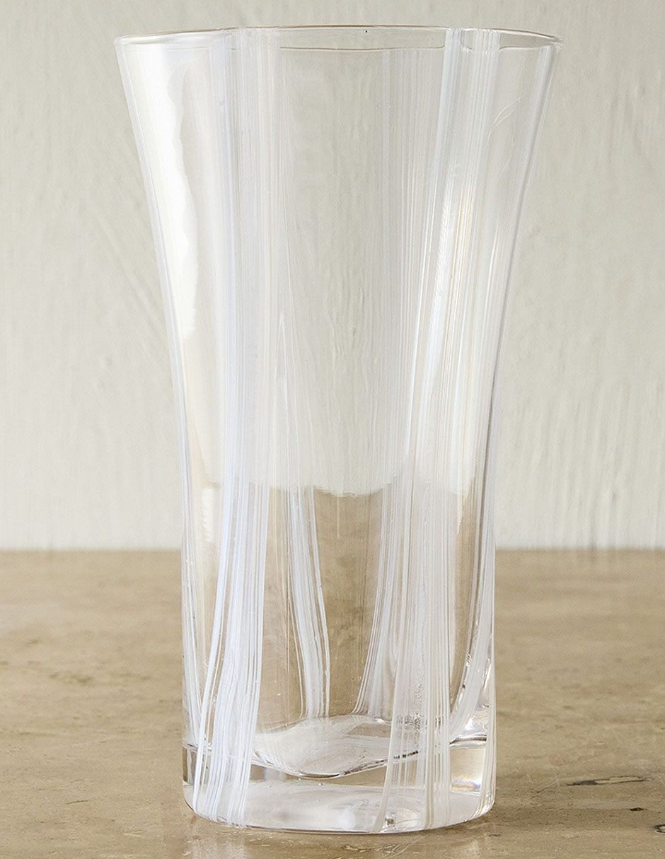 Vaso Doble Pack Caning de vidrio