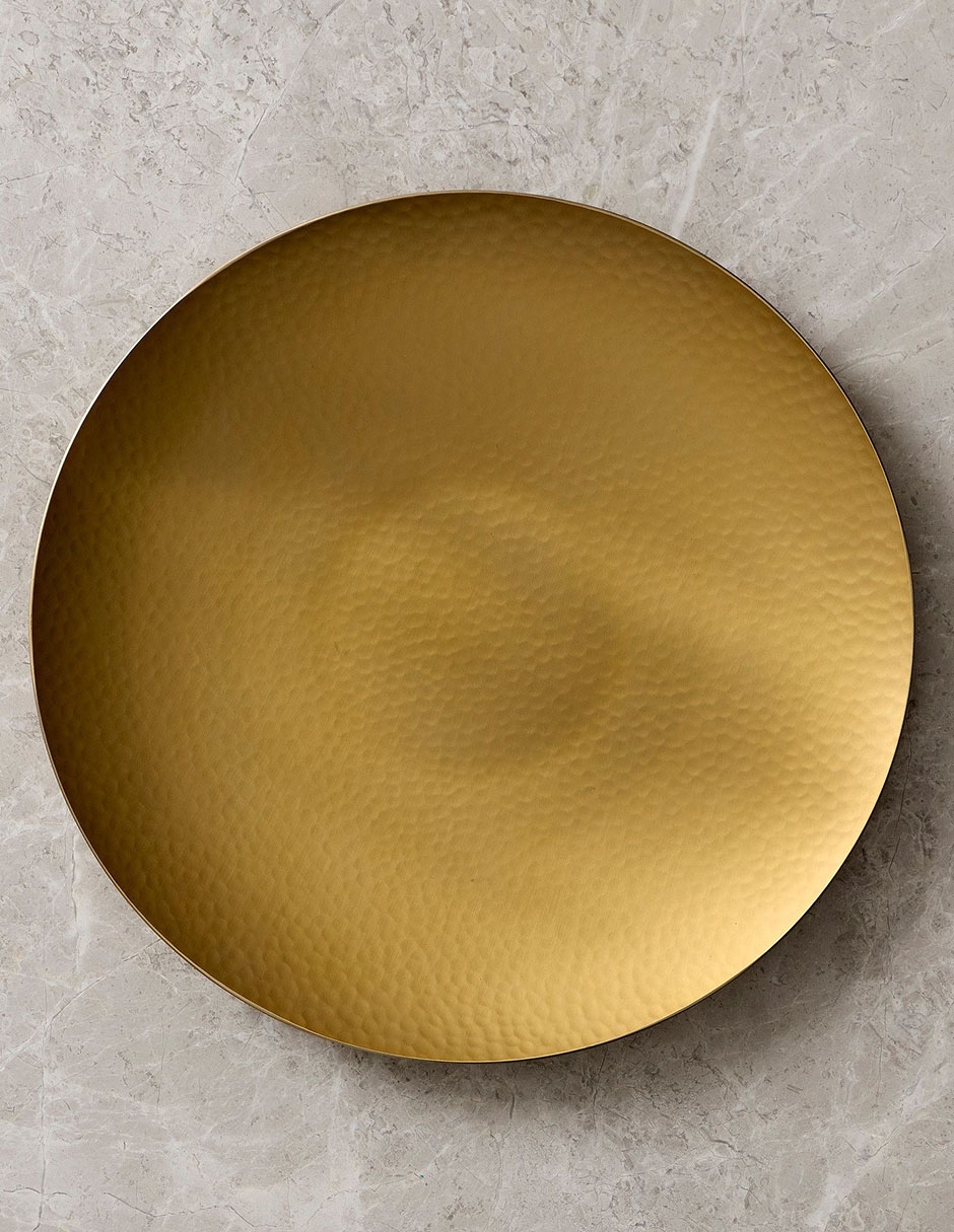 Plato base Iris de acero inoxidable