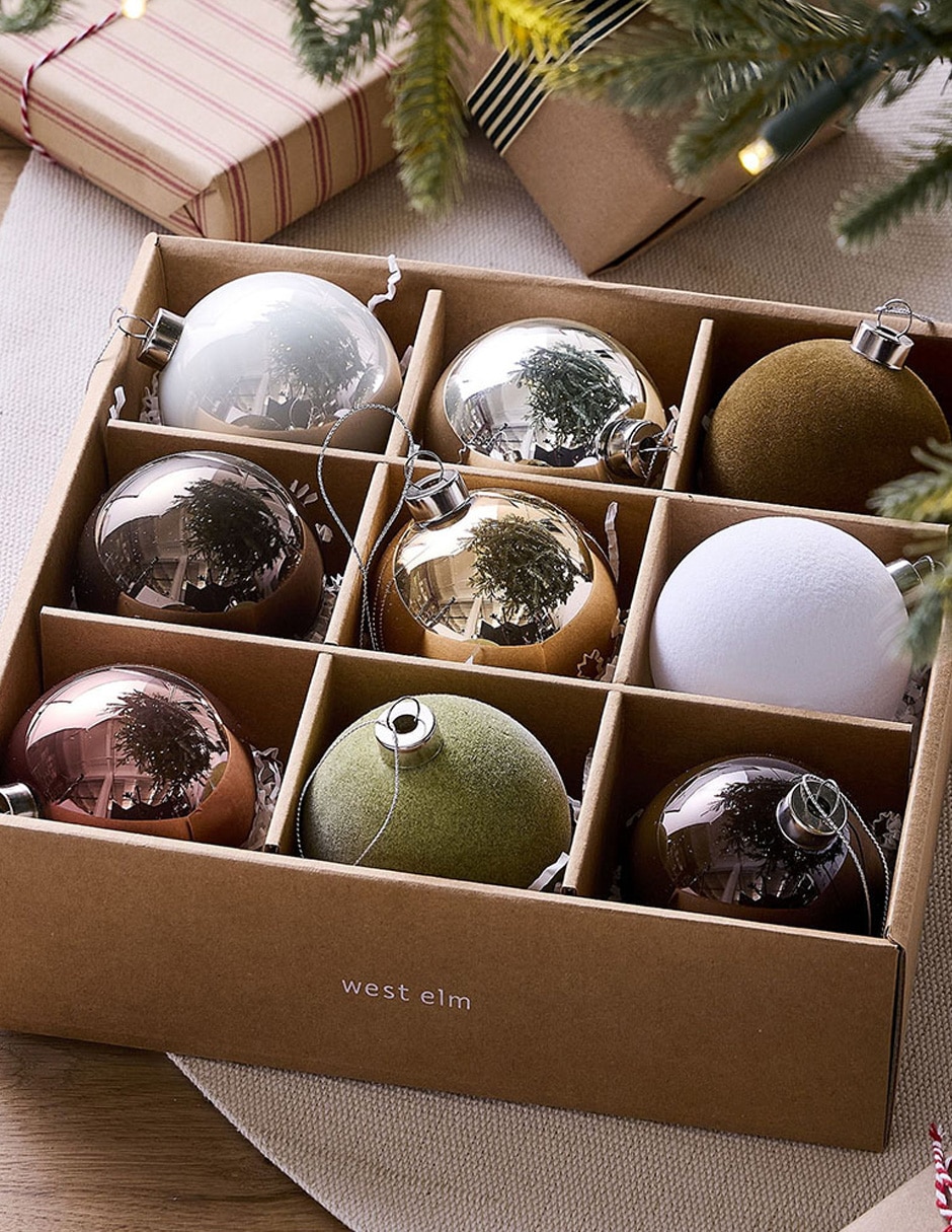 Ornamento Winter Snowfall con 9 piezas 1