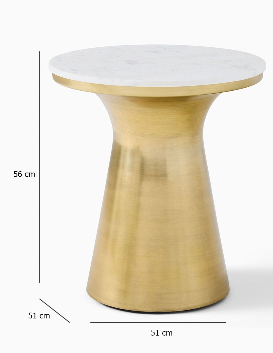 Mesa lateral Marble Topped de Mármol 5