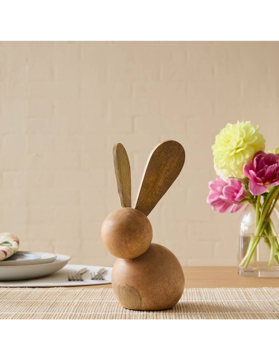 Figura decorativa de conejo En Bunnies de madera Figura decorativa de conejo En Bunnies de madera
