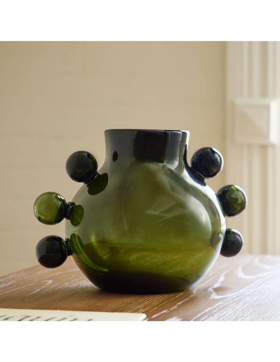 Florero Jade de vidrio 1