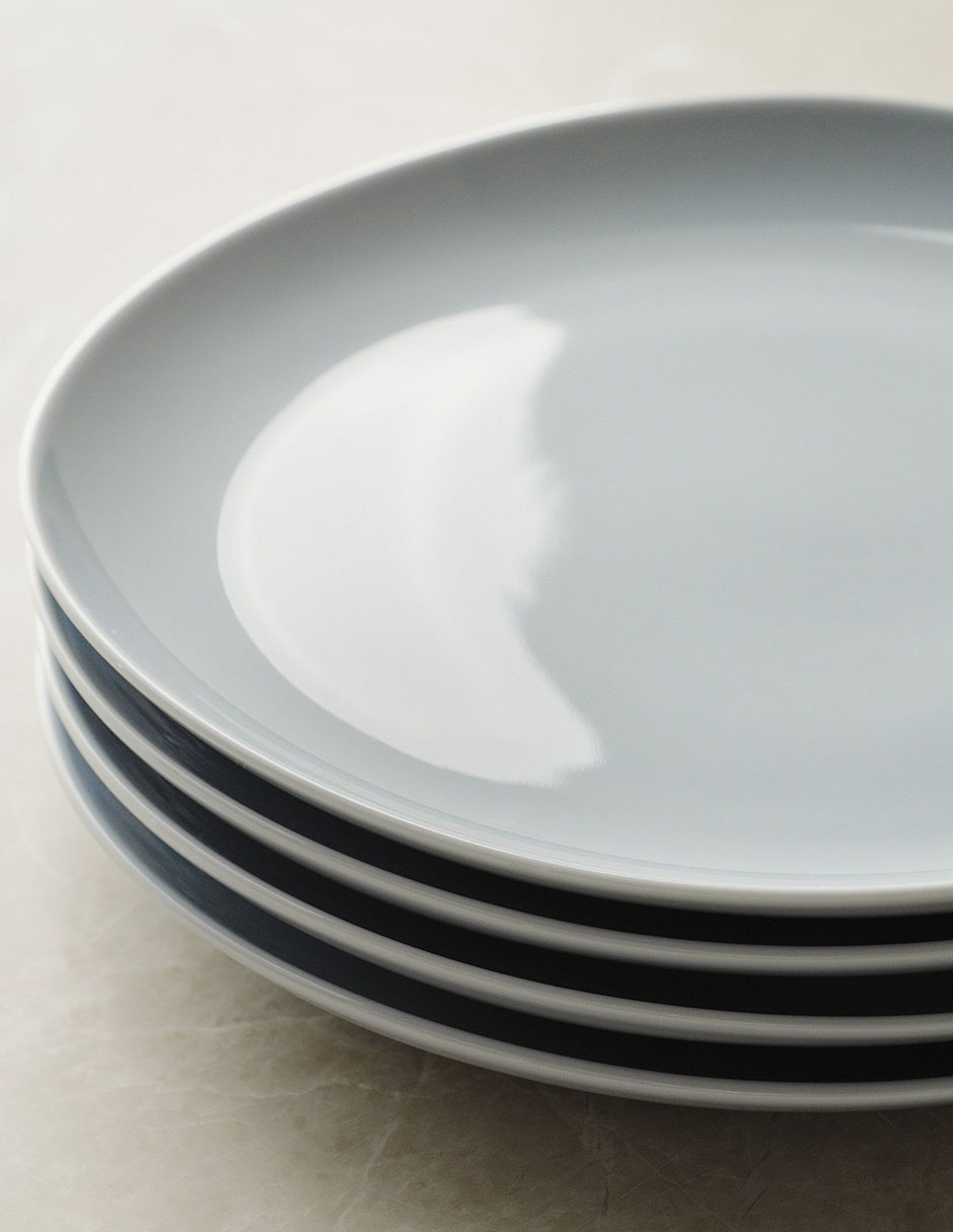 Set de plato para ensalada Organic de porcelana 4 piezas 2