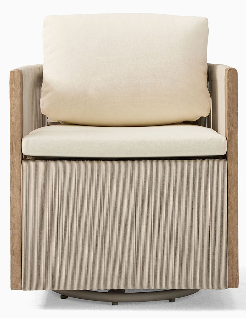 Sillón Giratorio Porto de madera caoba 3