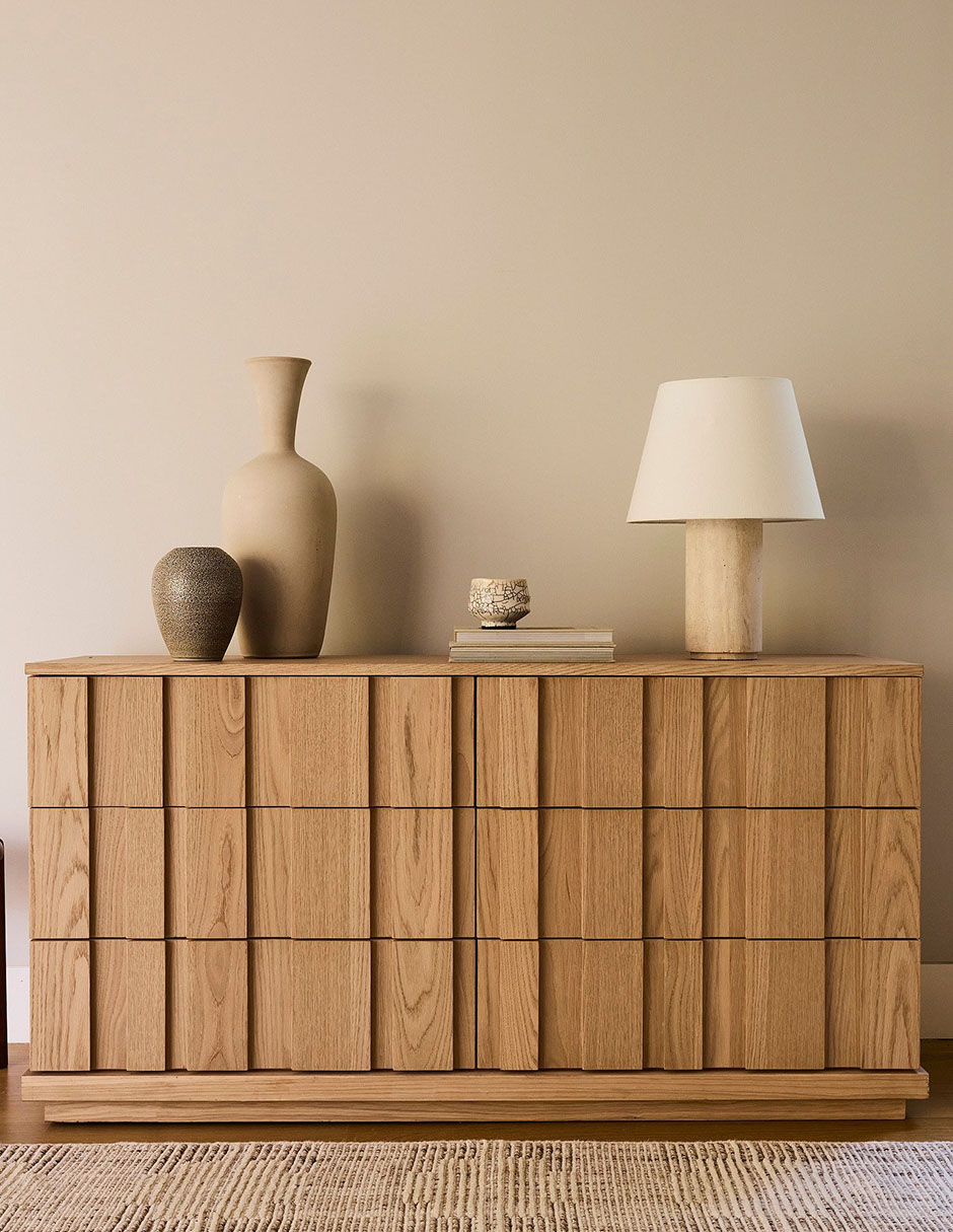 Cómoda Berkley de madera caoba