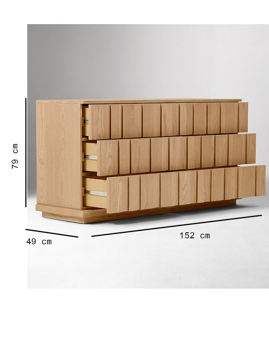 Cómoda Berkley de madera caoba 5