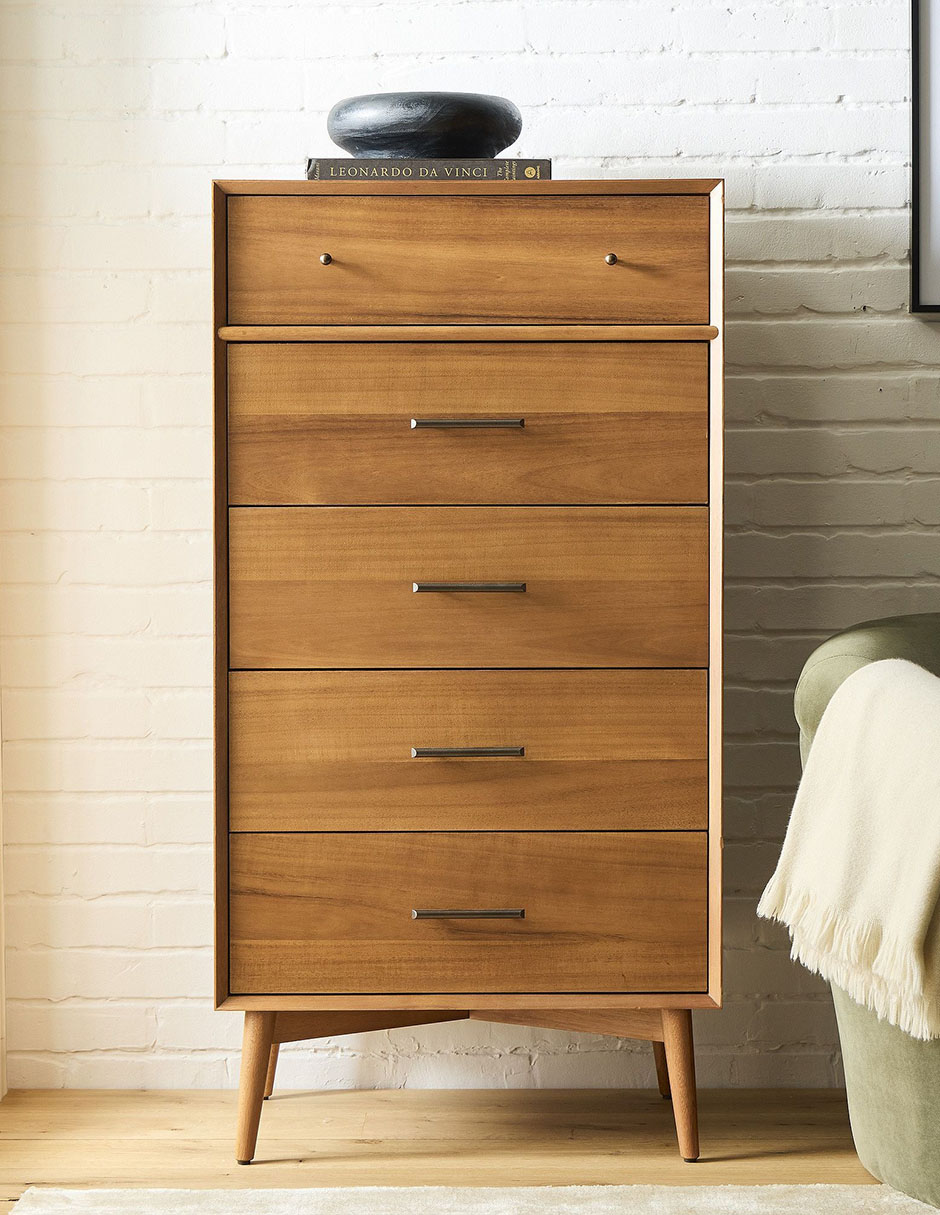 Cómoda Mid-Century de madera 1