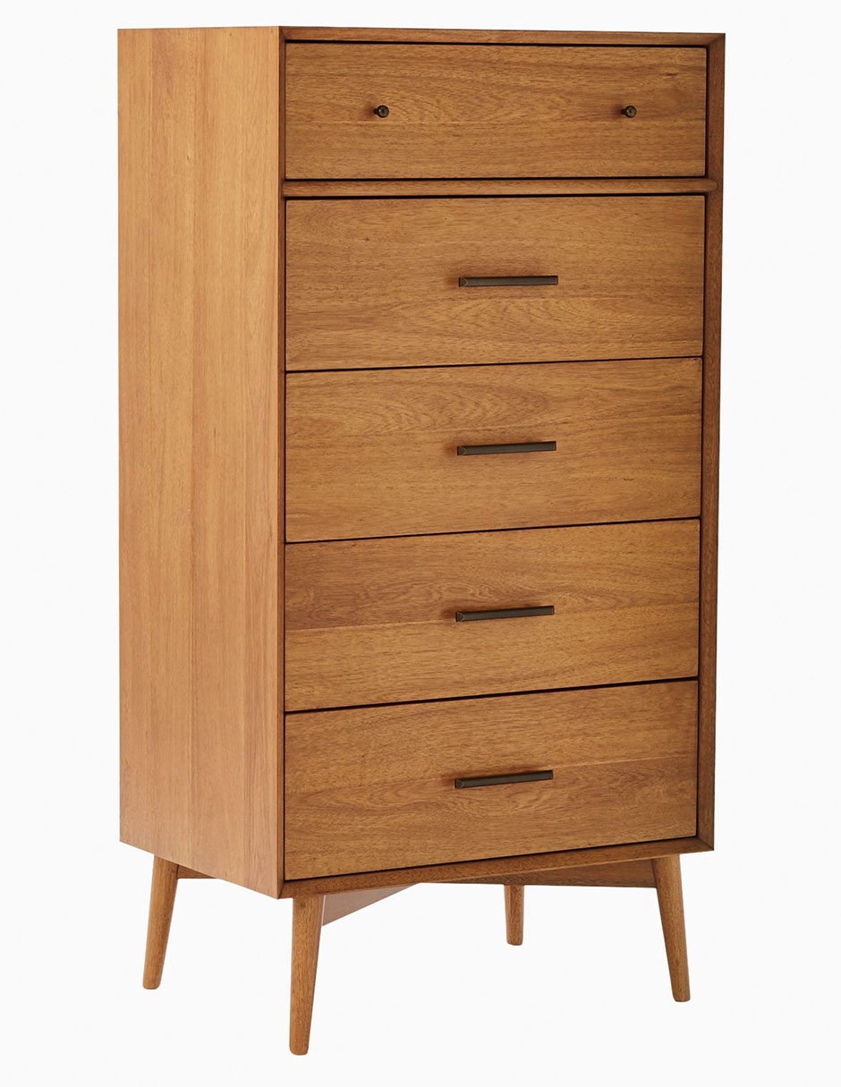 Cómoda Mid-Century de madera