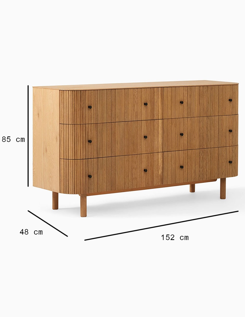 Cómoda Ellington de madera 5