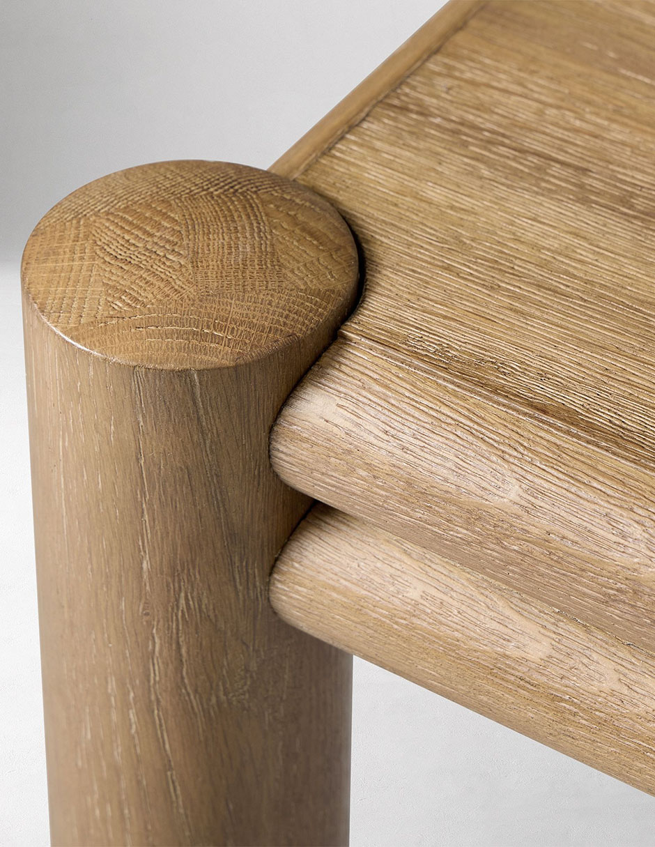 Mesa de comedor Miles de madera 5