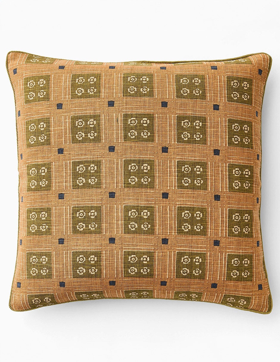 Funda cojín Pierce & Ward Floral Grid 1