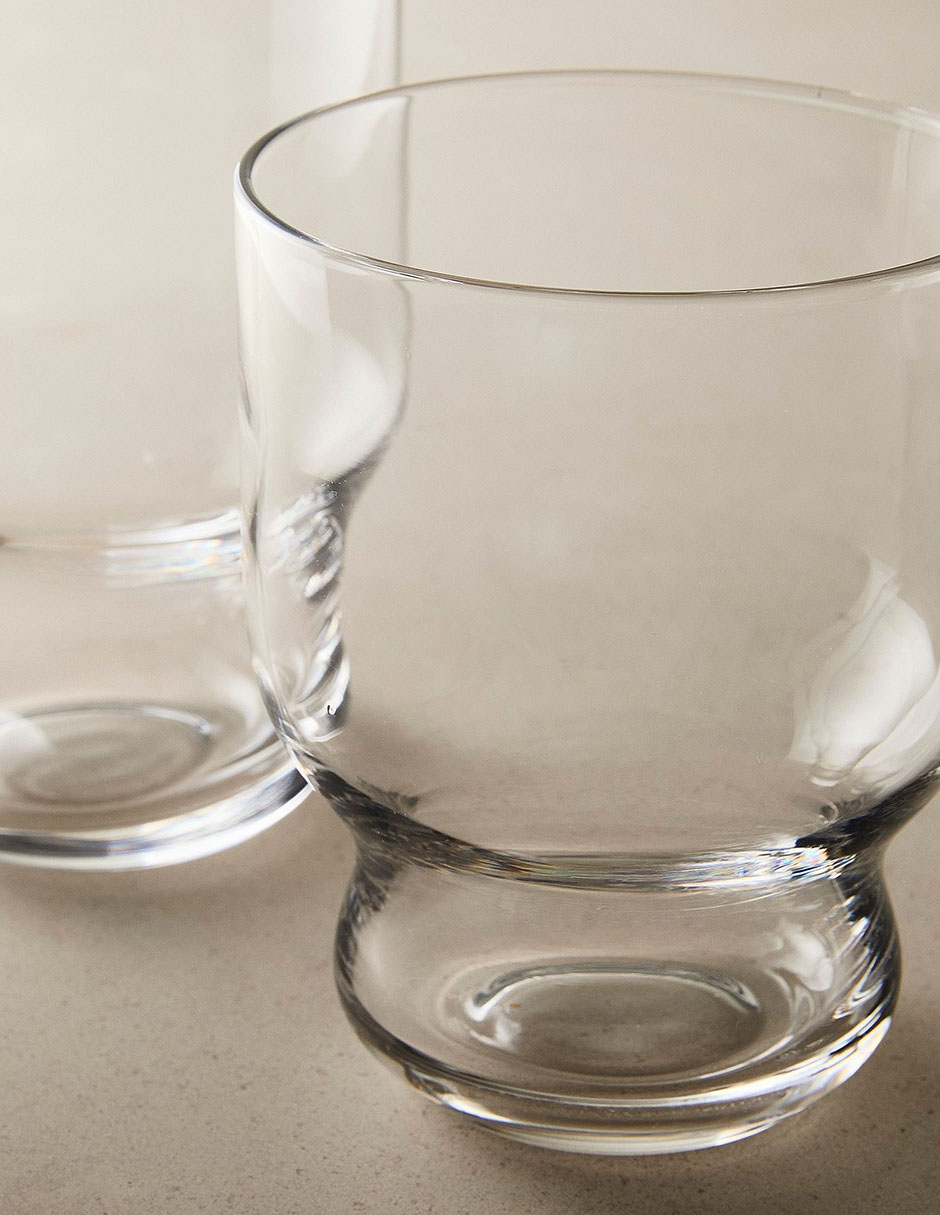 Vaso para agua Silas de vidrio 4