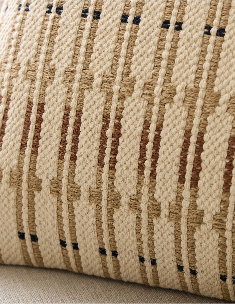 Funda cojín Linear Woven