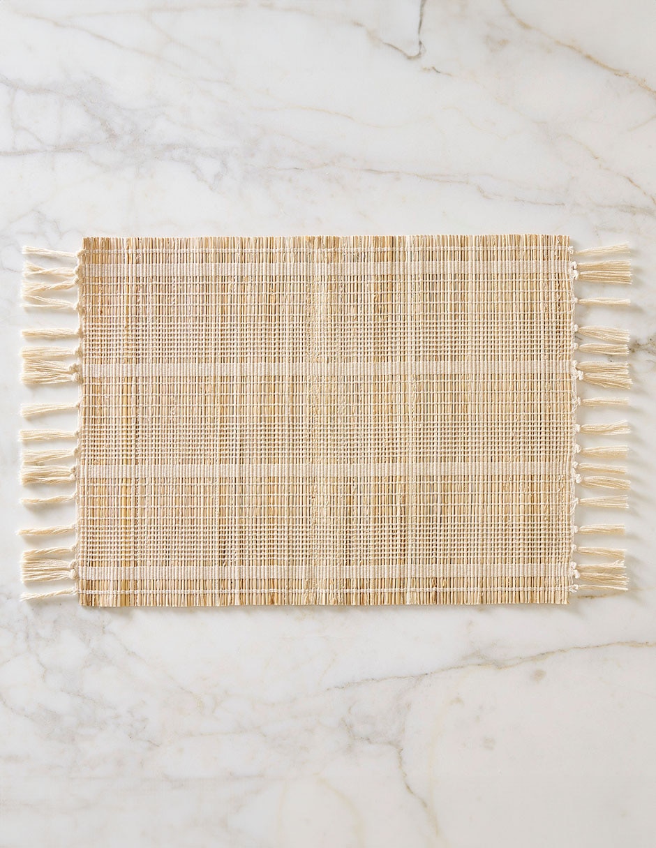 Set mantel rectangular de celulosa Oona