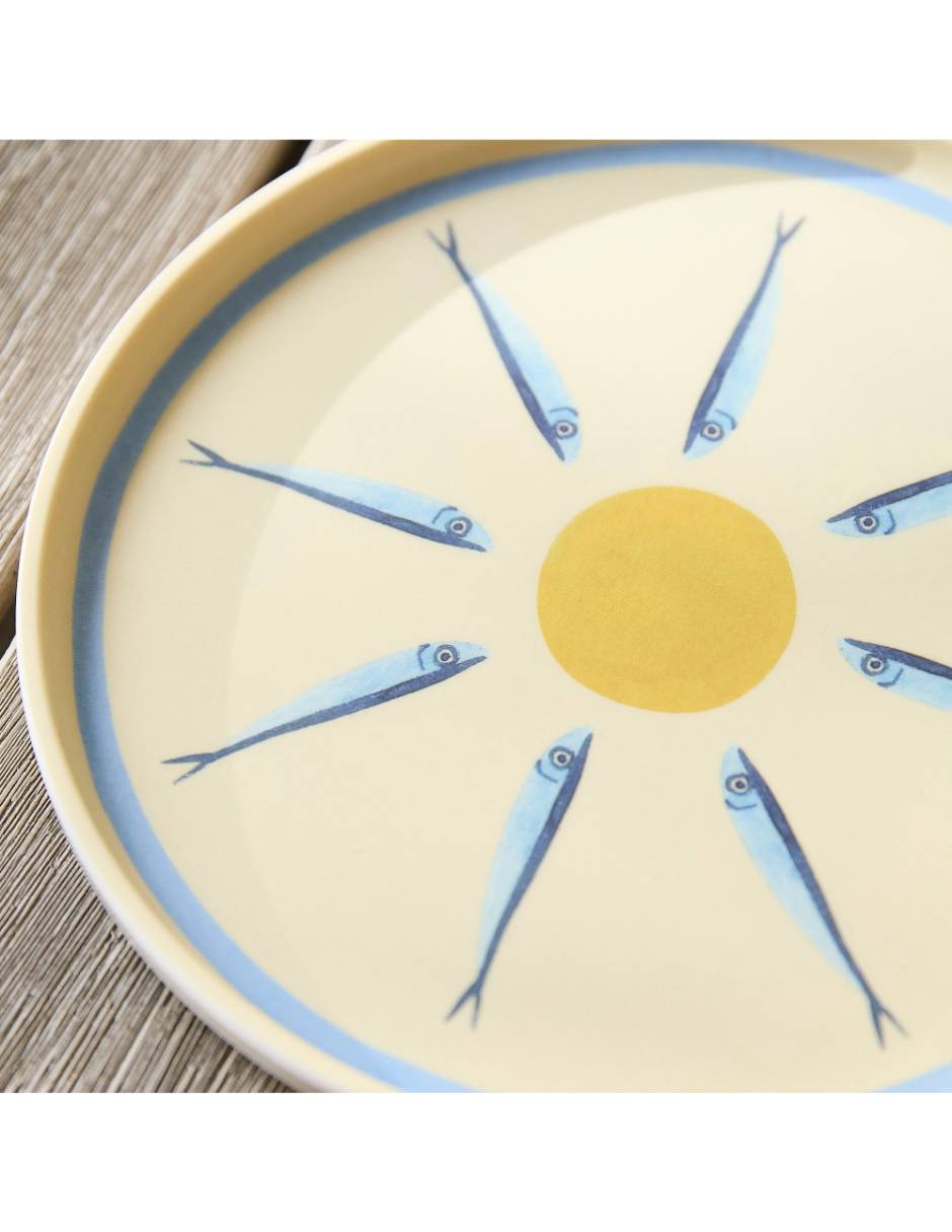 Plato ensalada Sardine de melamina 2