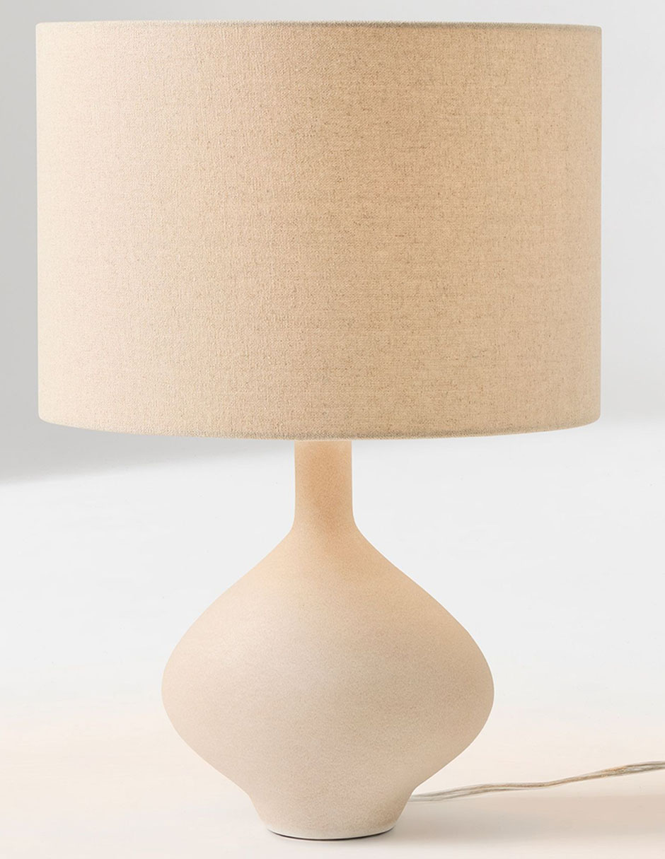 LÁMPARA DE MESA CERSEI 19 IN NATURAL