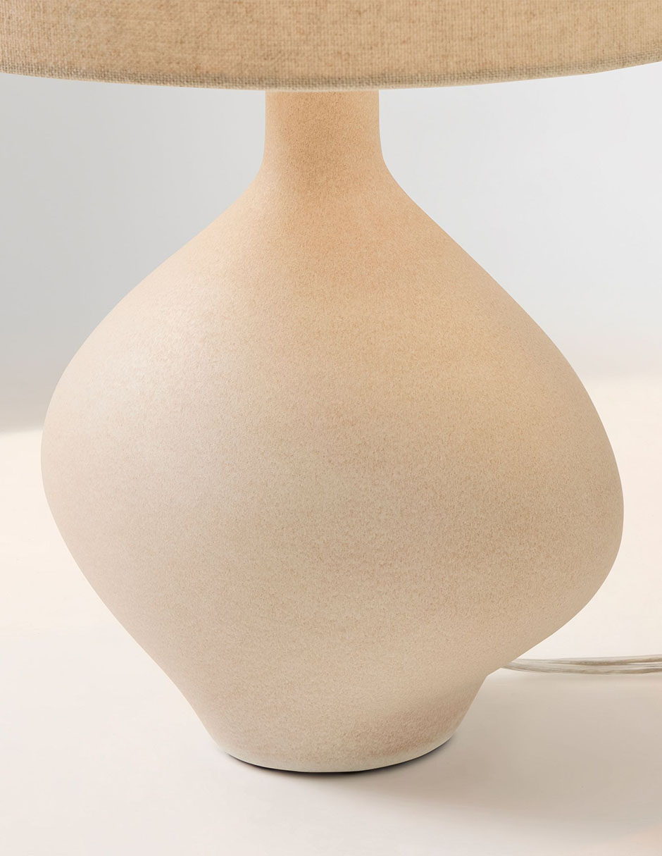 LÁMPARA DE MESA CERSEI 19 IN NATURAL