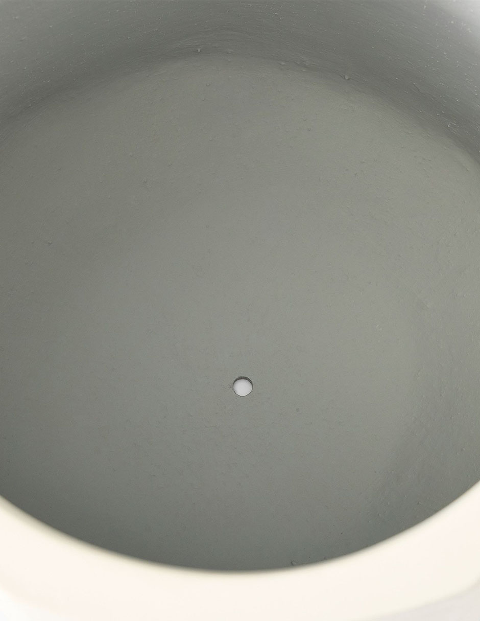 Maceta Fallon Faceted de cemento 3