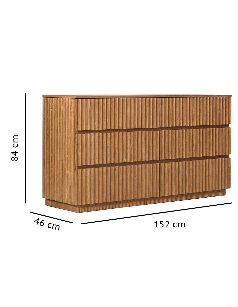 Cómoda Marlie de madera 8
