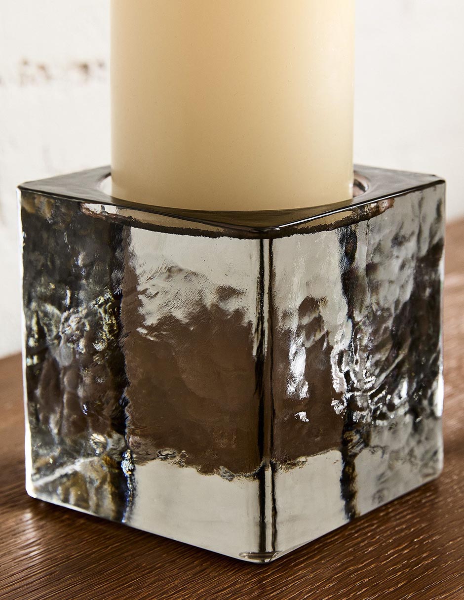 Portavela Sculptural Glass 2