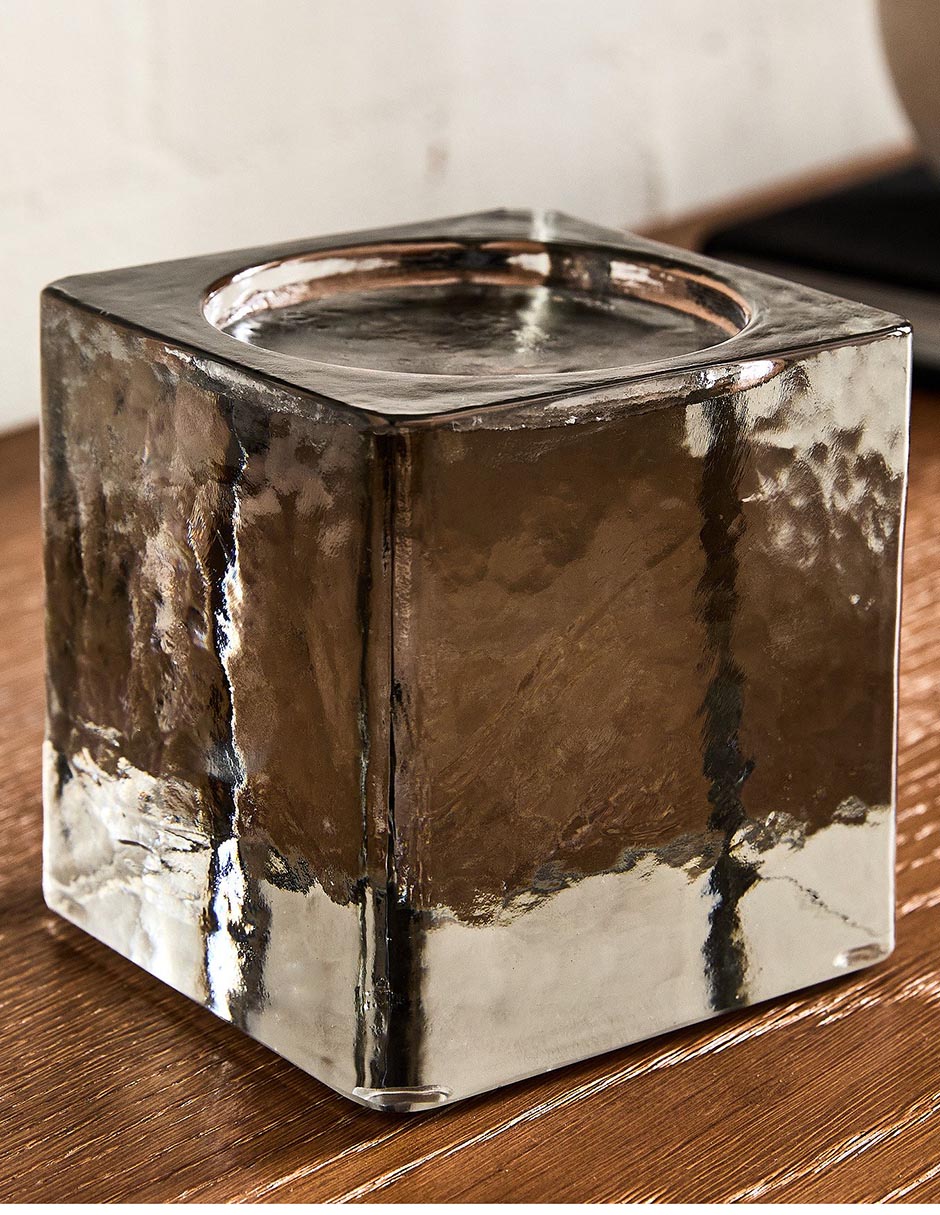 Portavela Sculptural Glass 3