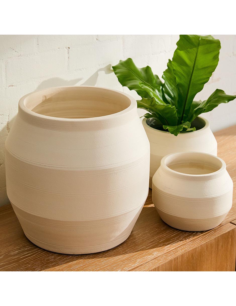 MACETA PISO IVAN PLANTERS CH NEGRO