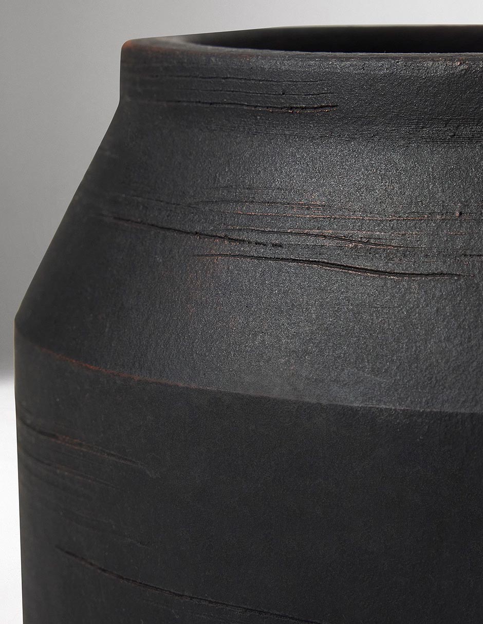 MACETA MESA IVAN PLANTERS G NEGRO