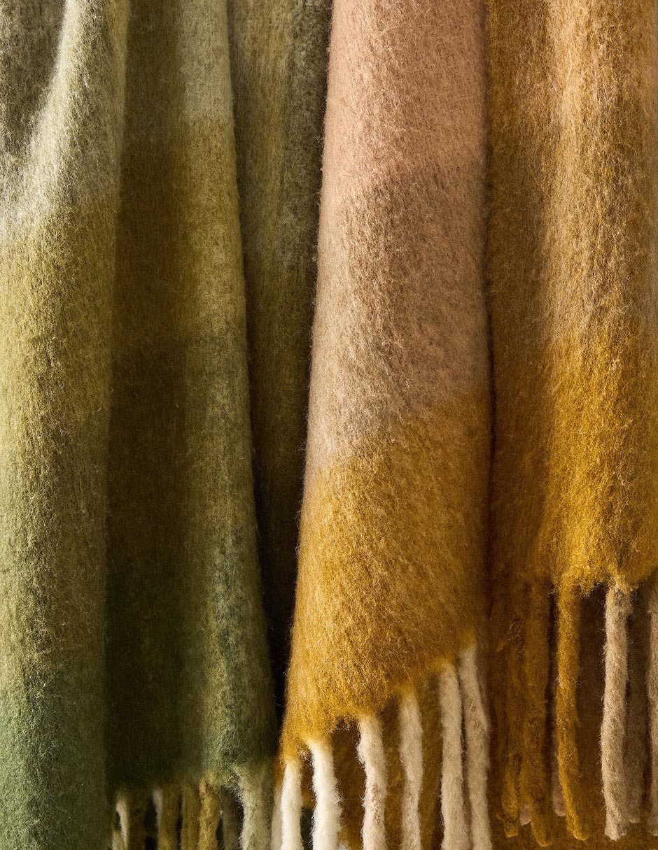 Frazada de tejido punto Faux Mohair 3