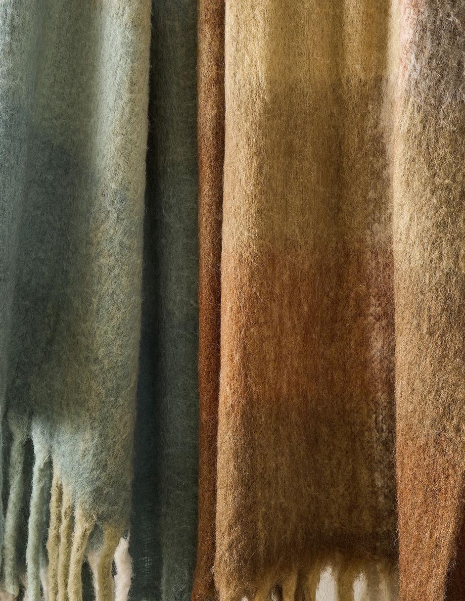 Frazada de tejido punto Faux Mohair 4
