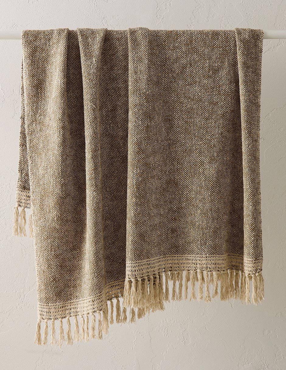 Frazada clásica Two Tone Chunky Linen unisex