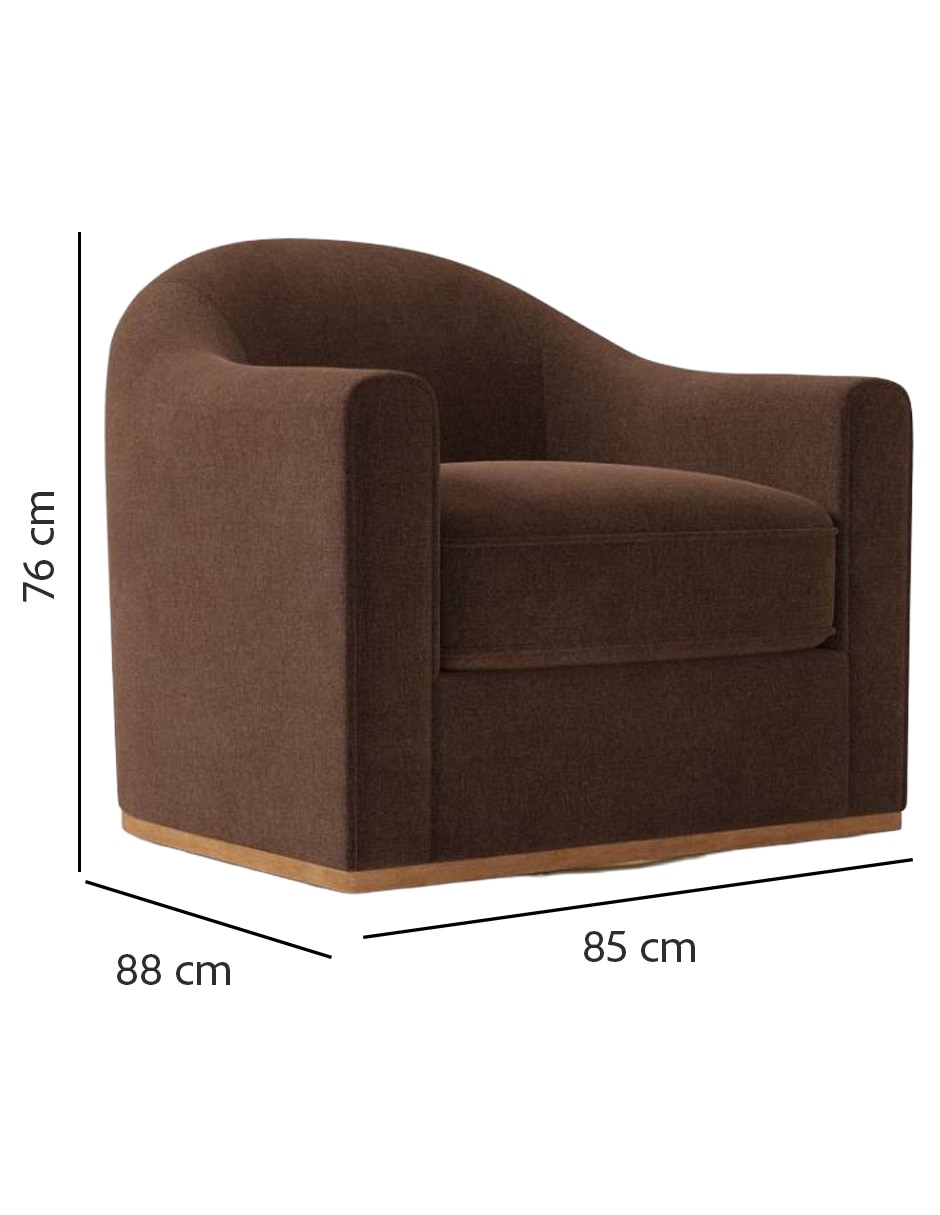 Sillón Bennet de poliéster 8