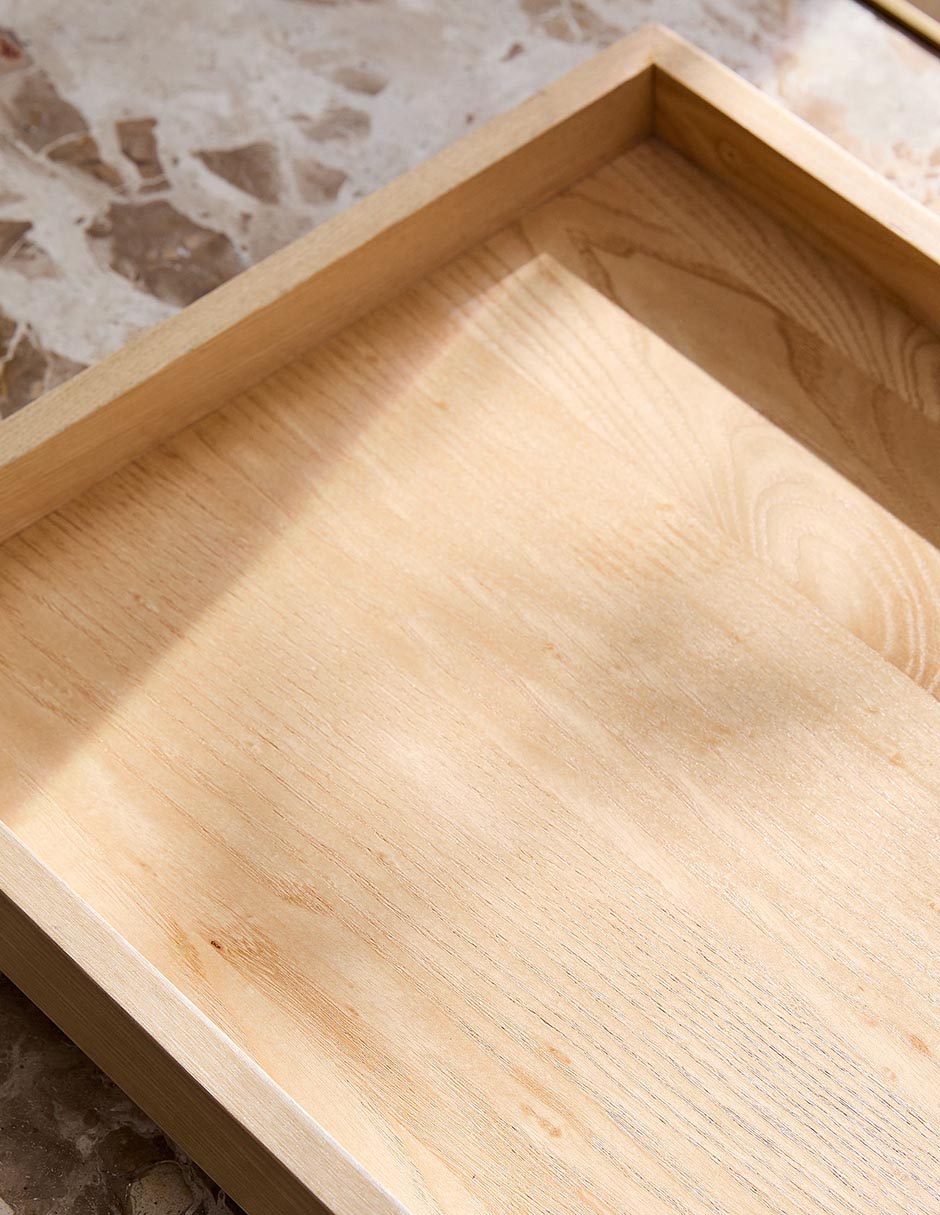 Charola Pedestal de madera 4