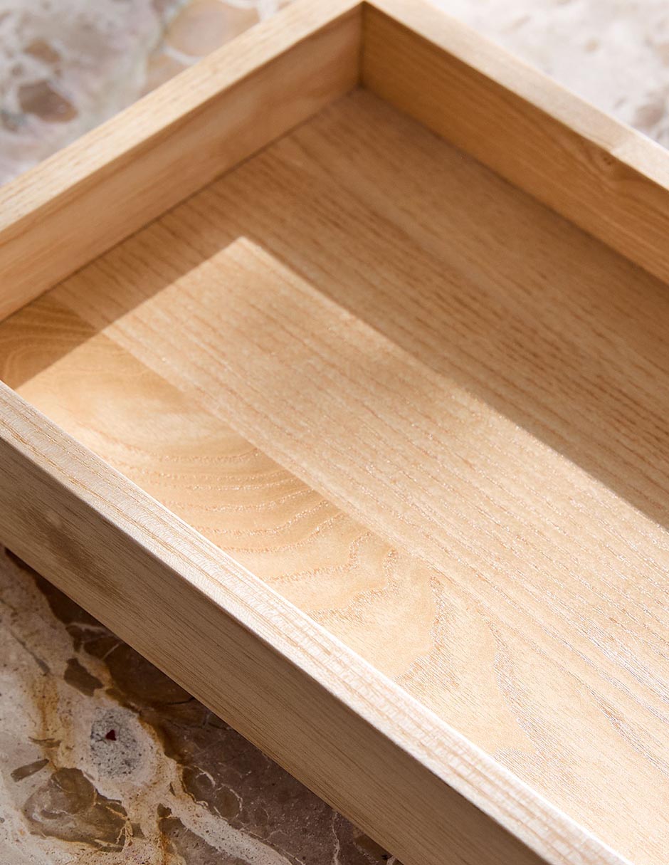 Charola Pedestal de madera