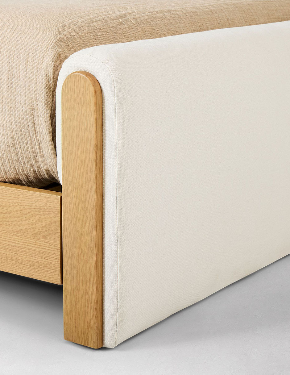 Cama Asher de madera queen size 7