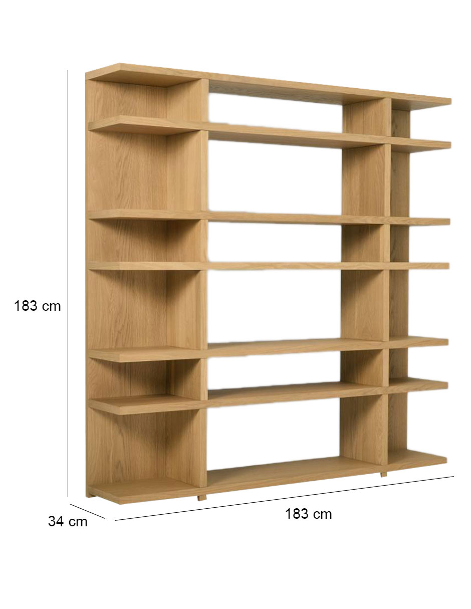 Librero Wallace de madera 7