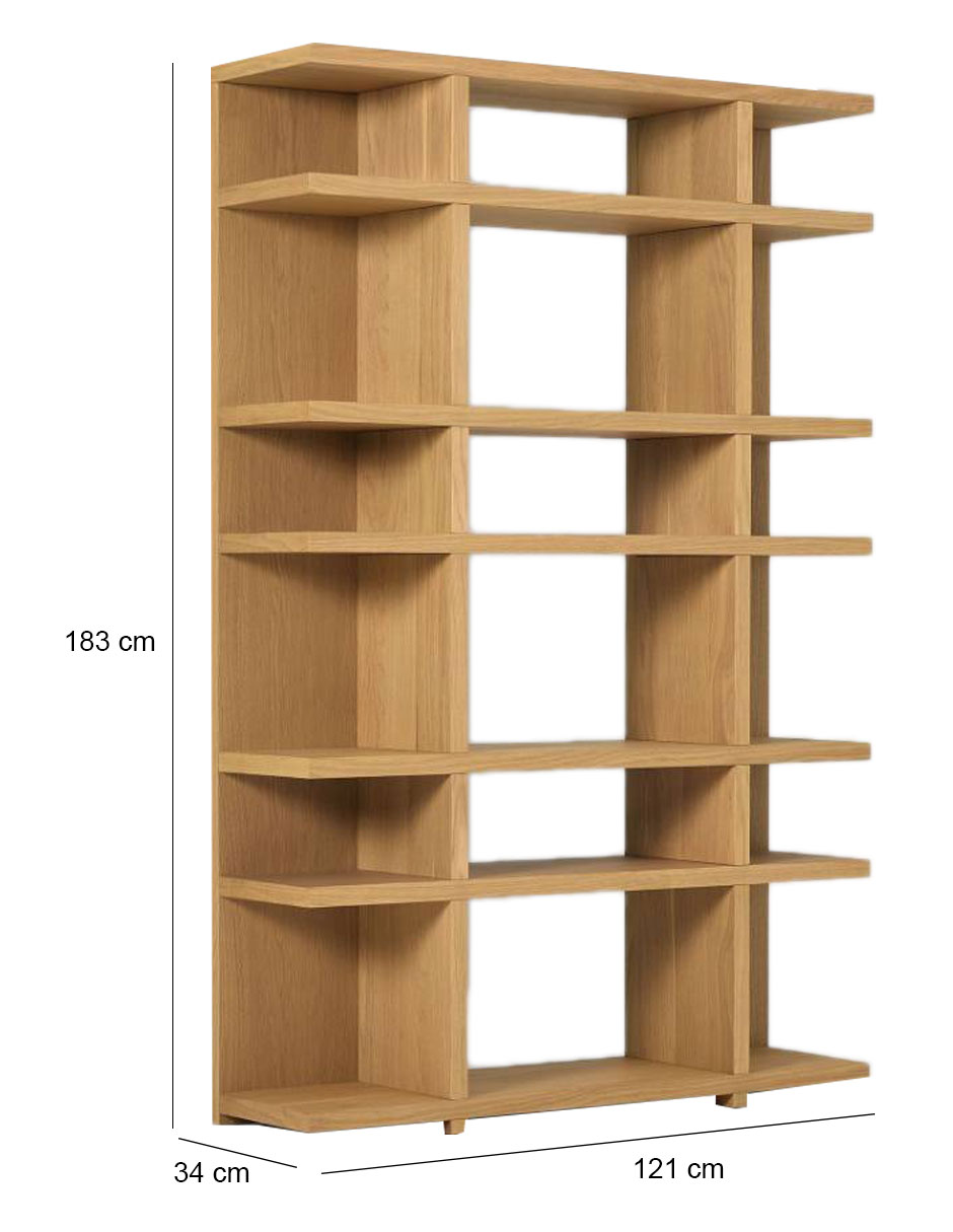 Librero Wallace de madera 6