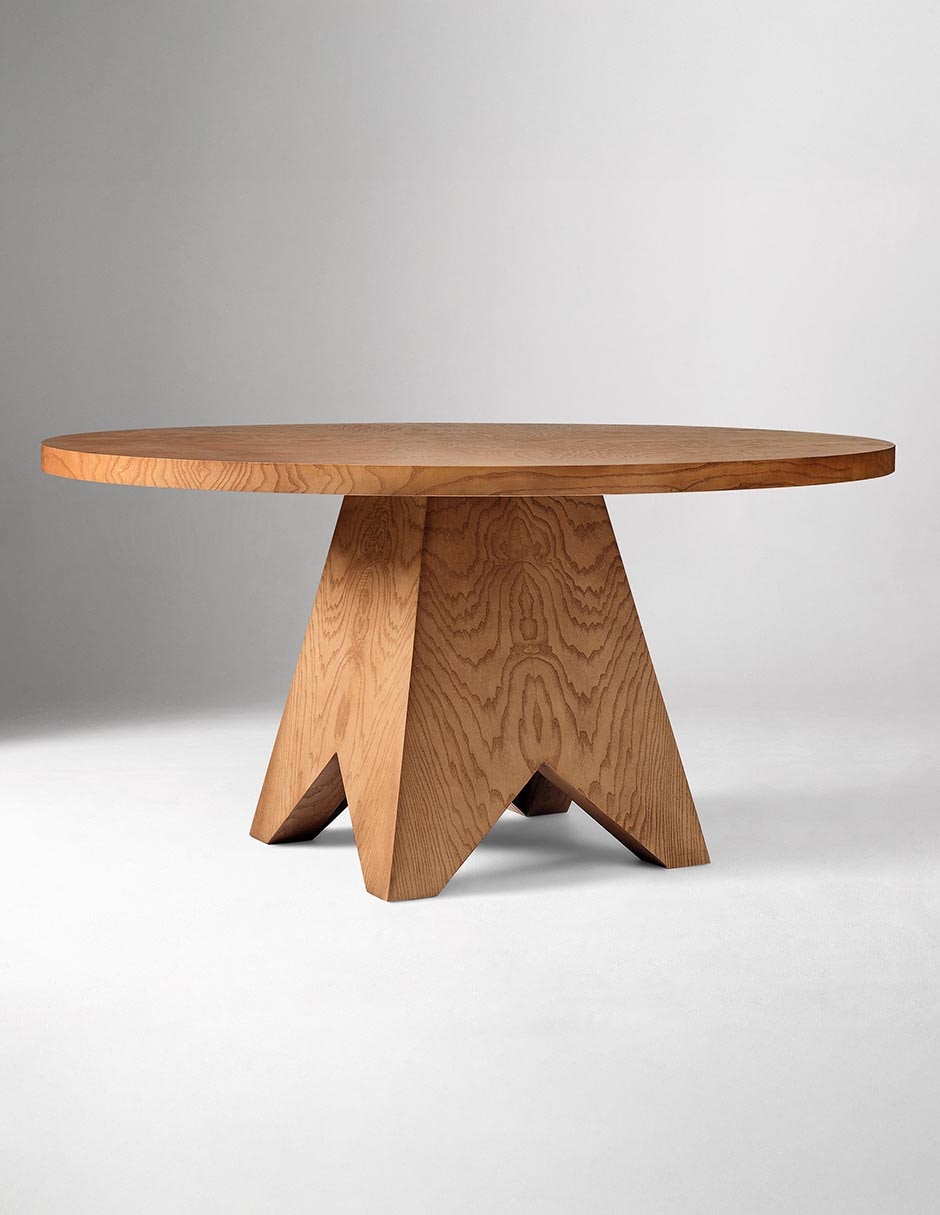 Mesa de comedor armable Pierce & Ward de madera 4