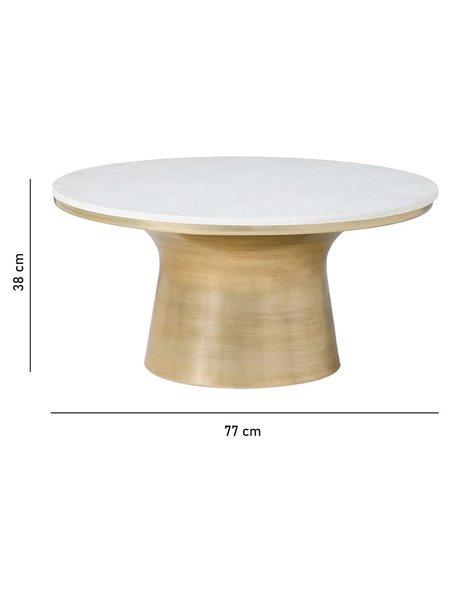Mesa de centro Marble Topped Ped 4