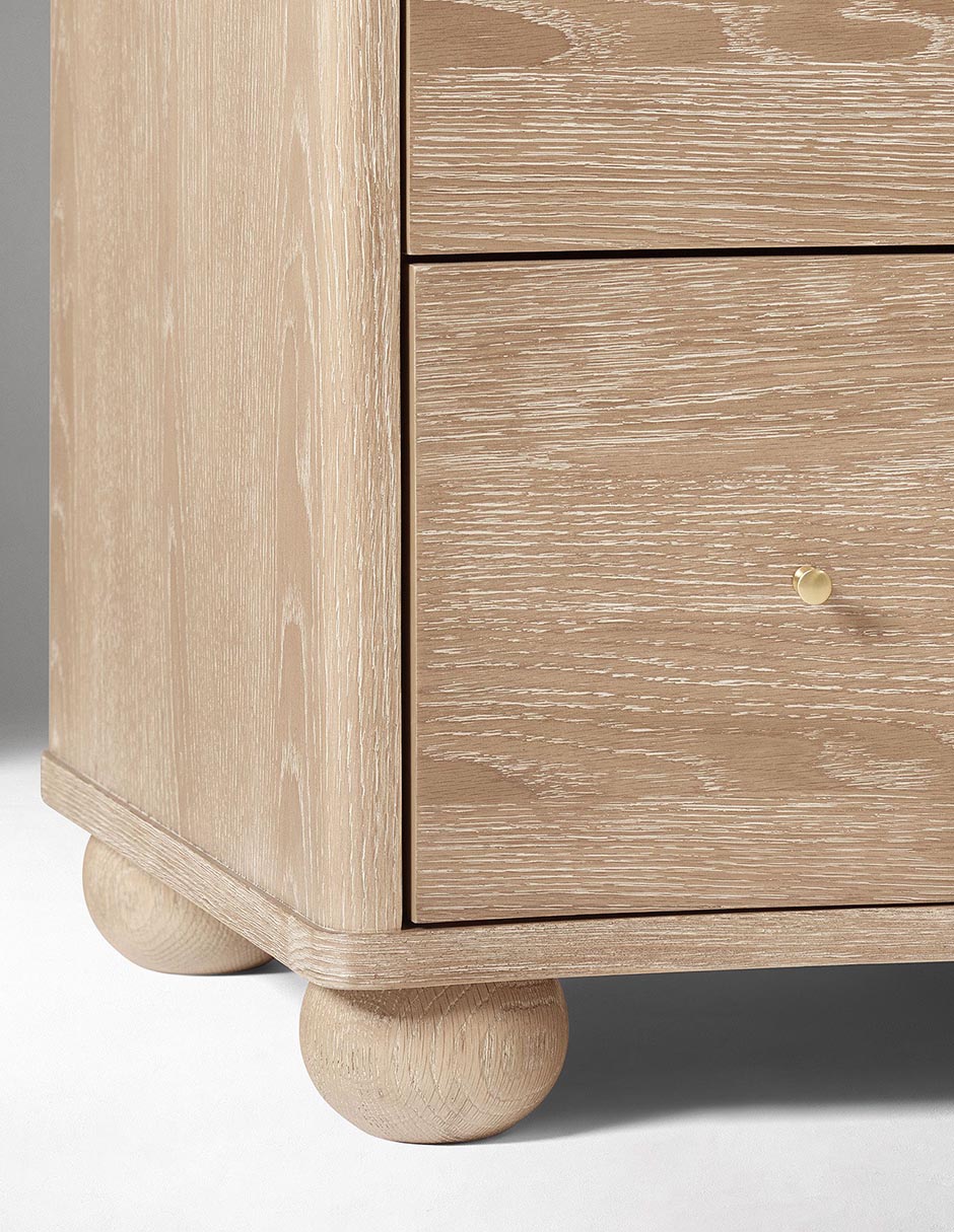 Cómoda Clementine de madera álamo 5