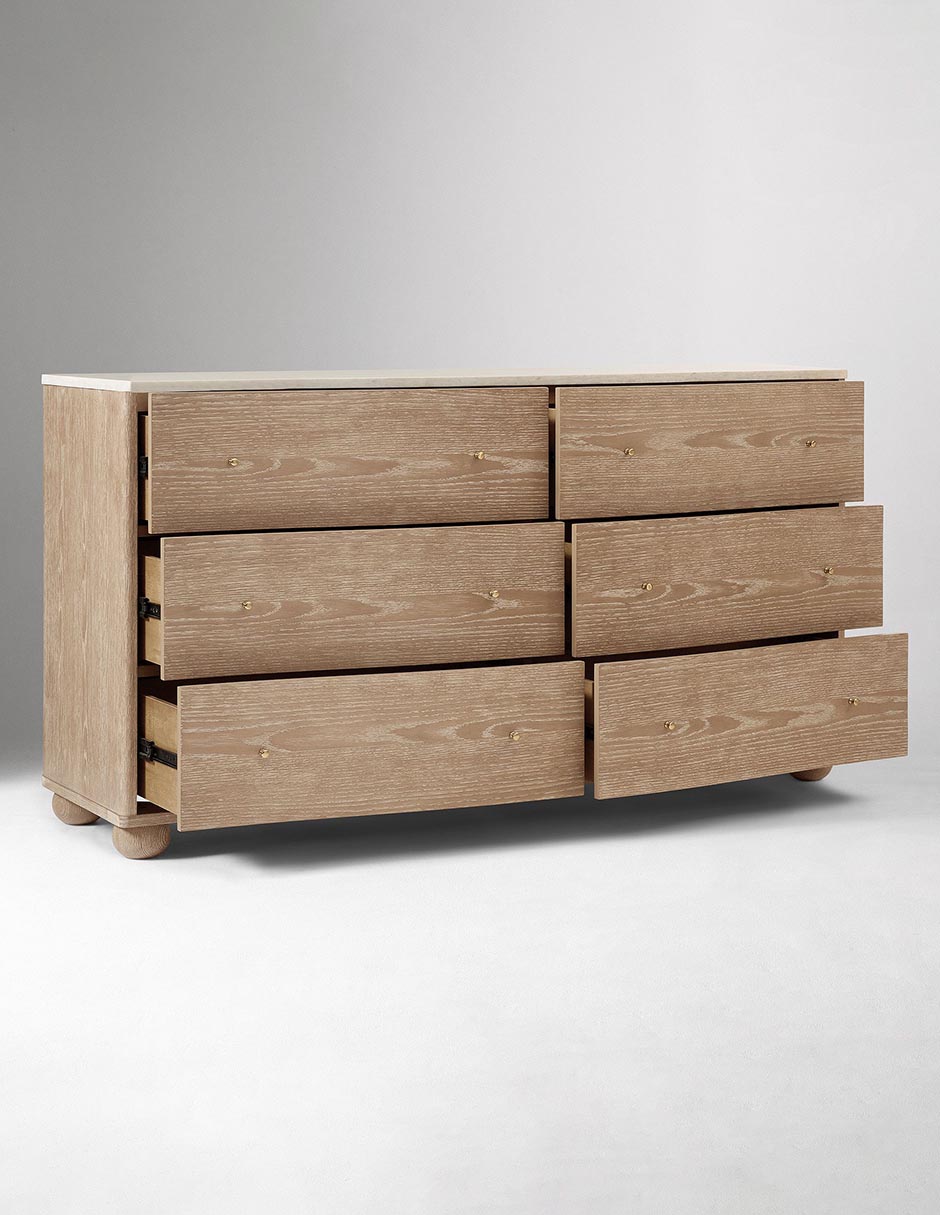 Cómoda Clementine de madera álamo 8