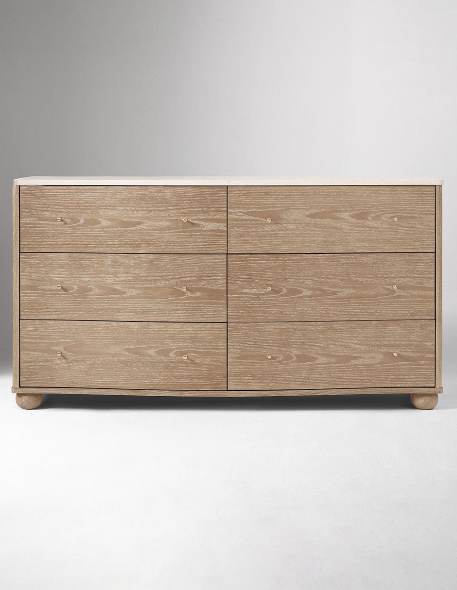 Cómoda Clementine de madera álamo 9