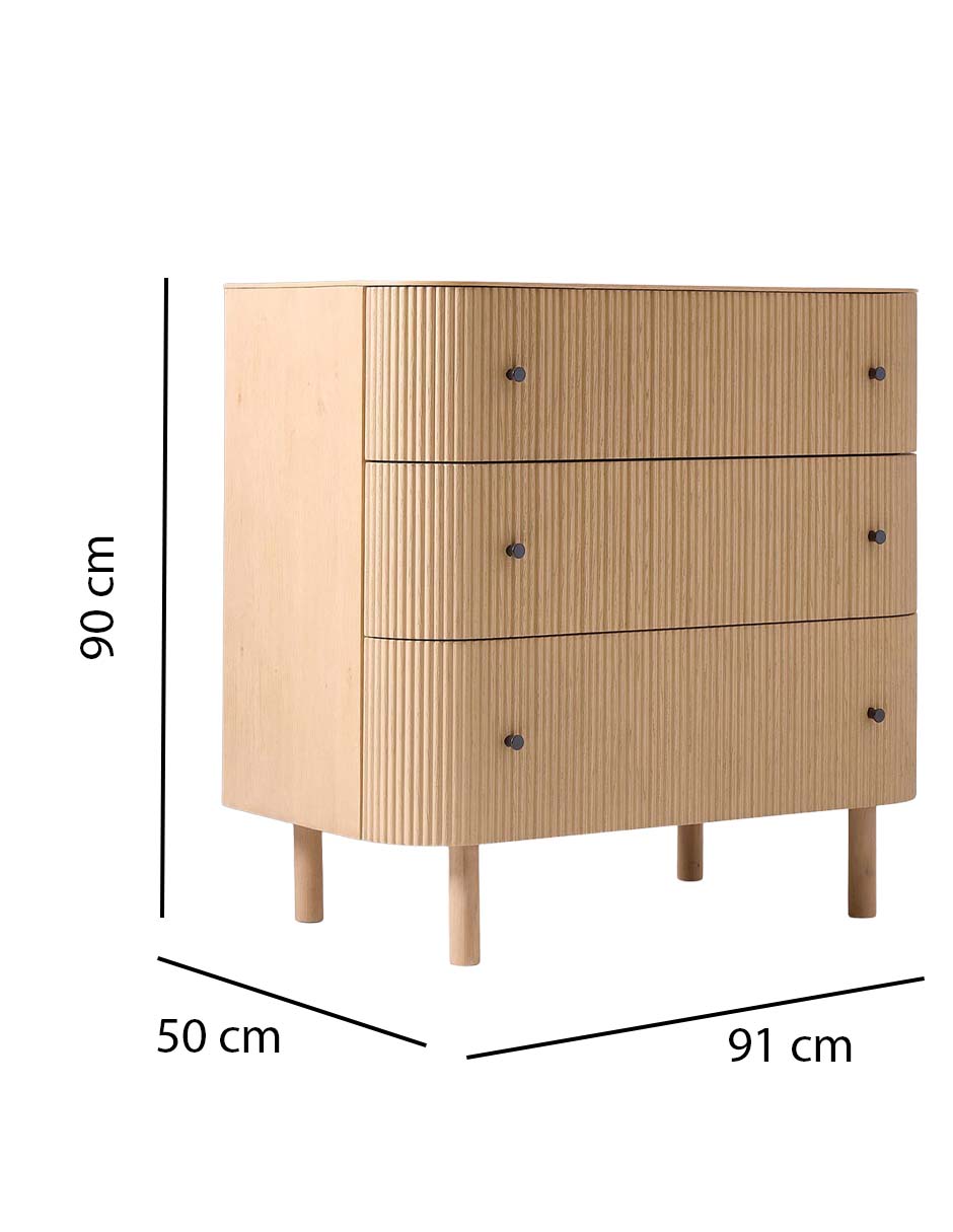 Cómoda Ellington de madera roble 9