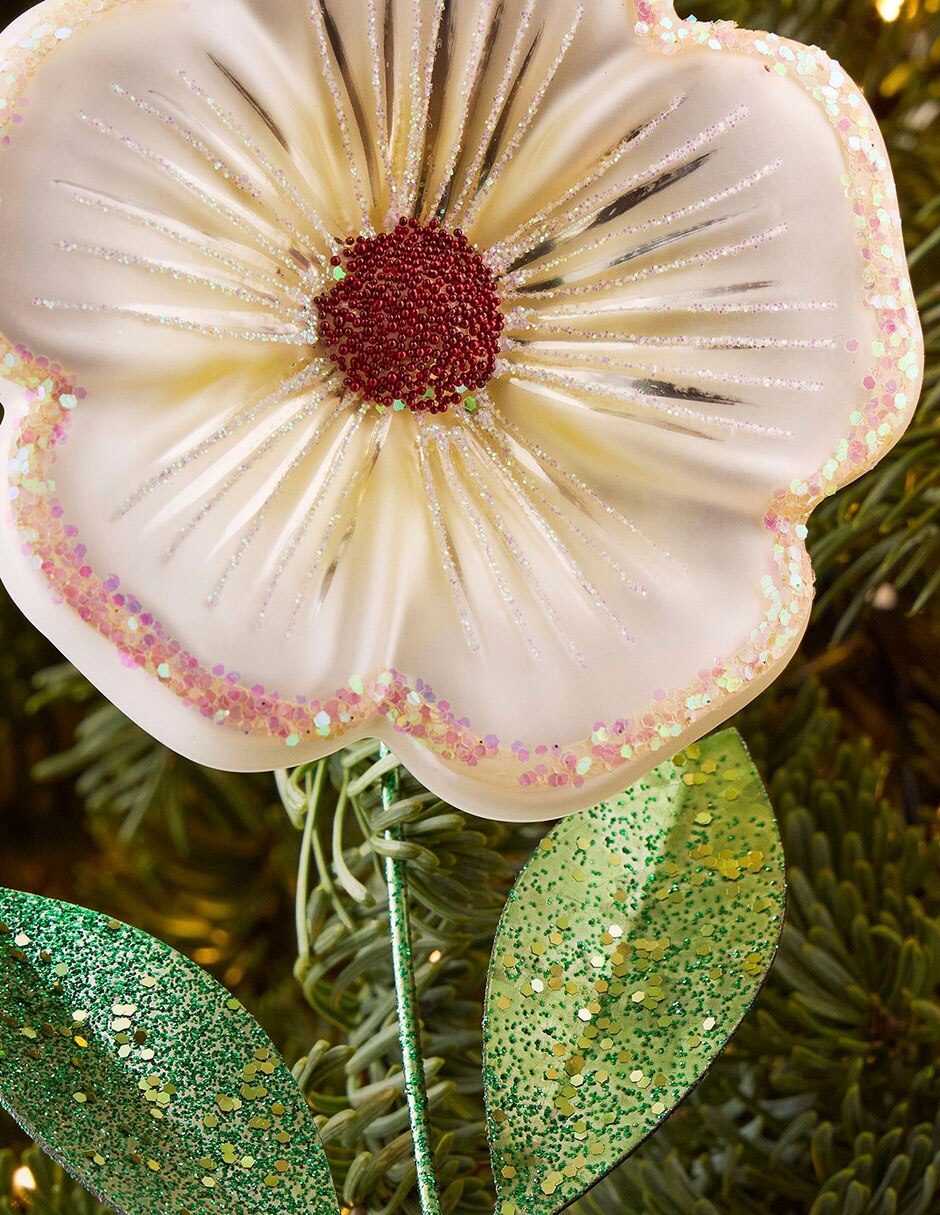 Ornamento navideño flor Hibiscus 2