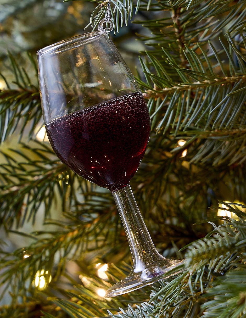 Ornamento navideño Cocktail Ornaments copa de vino 1