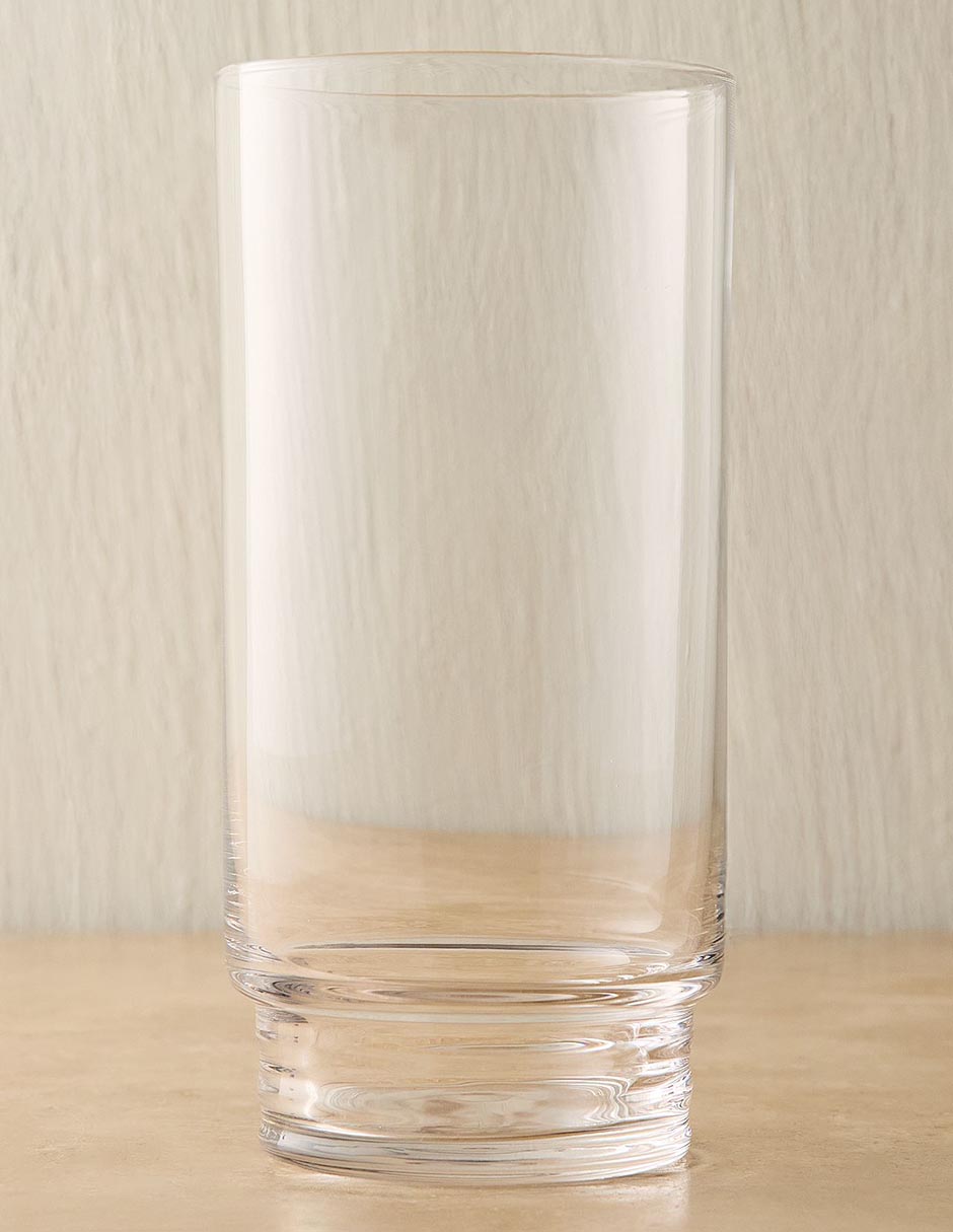 Vaso para agua Grooved Stem con 4 piezas