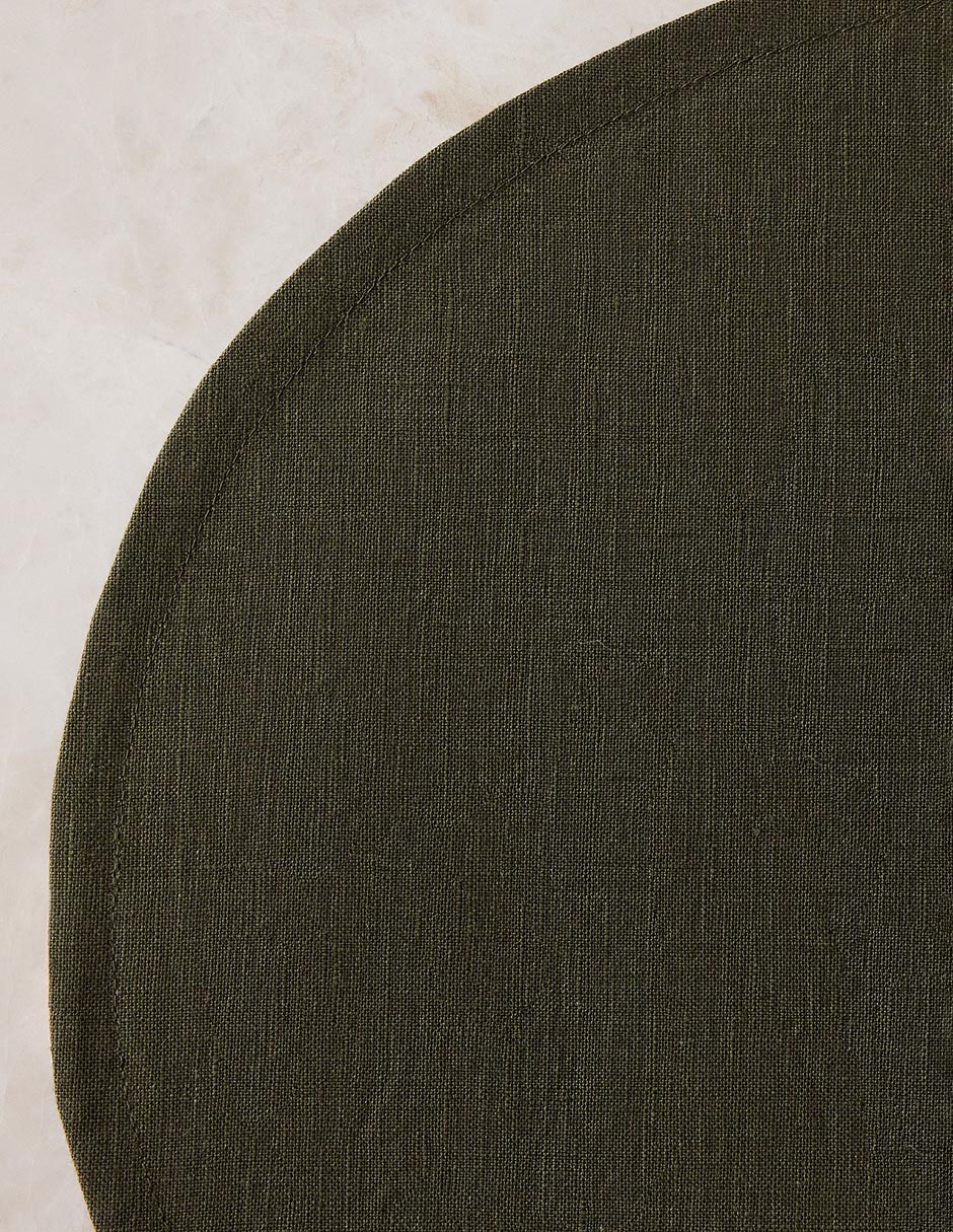 Mantel individual ovalado de lino European Linen 2