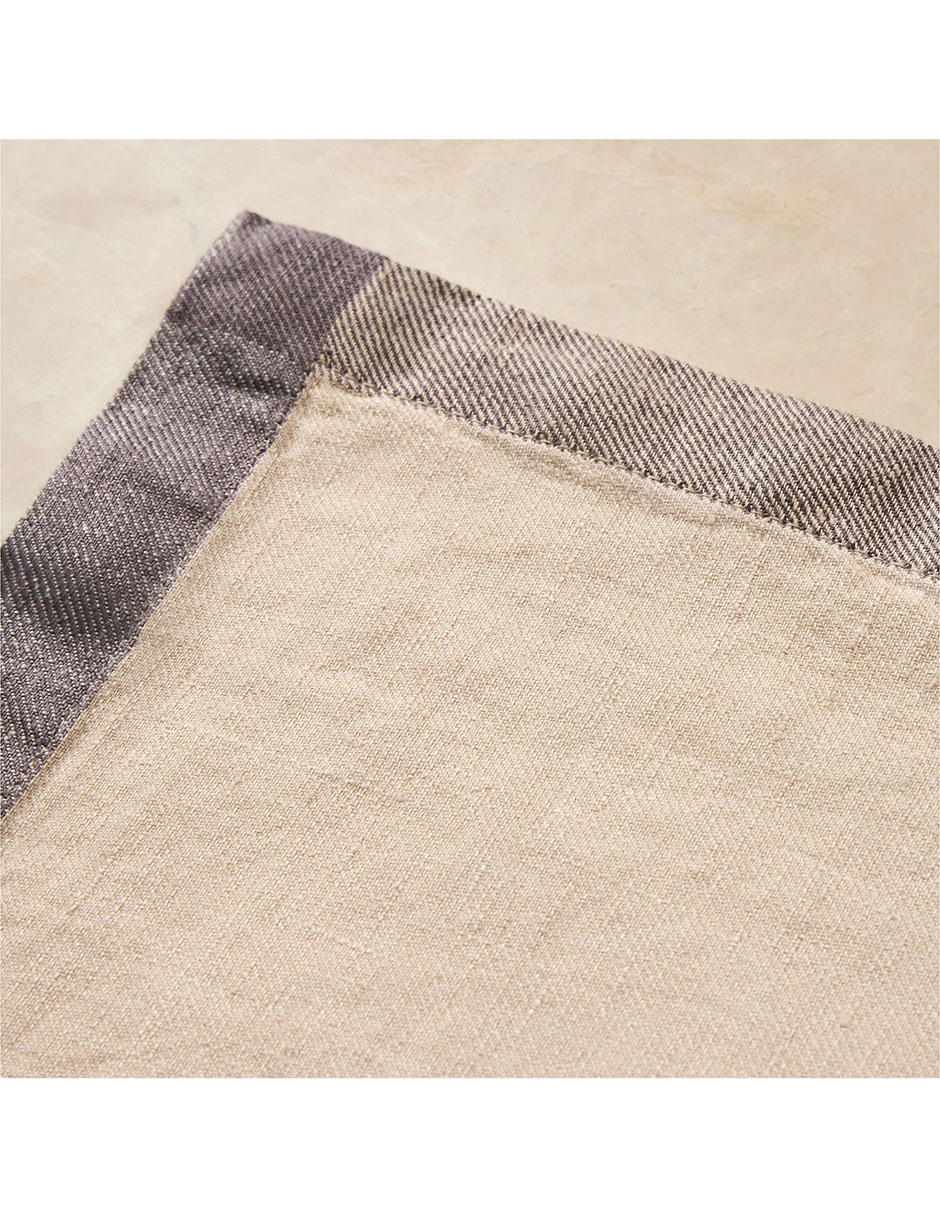 SET MANTEL CONTRAST B, SIN TAMAÑO, BEIGE